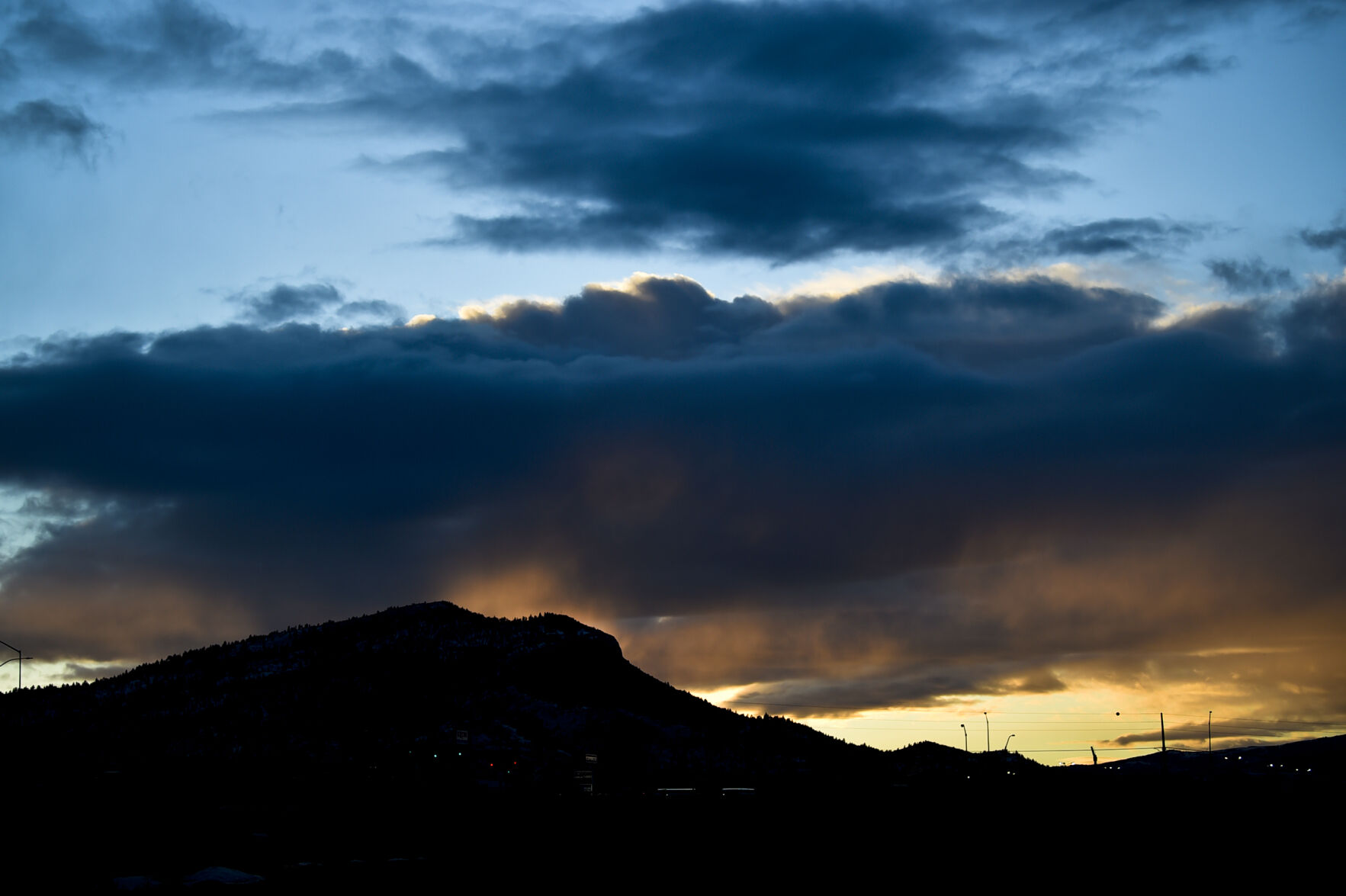 mount helena sunset